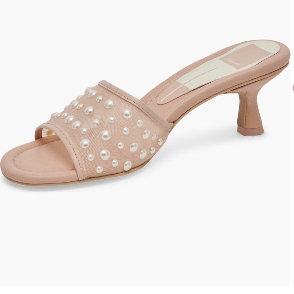 Dolce Vita Sandal Meeza Pearl Blush Mesh Sandals Size 9 NIB